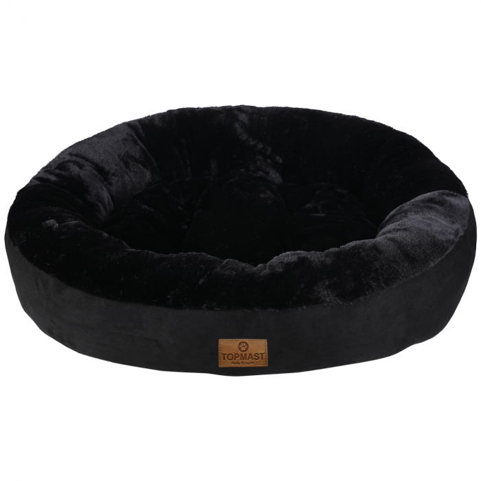 Comfort Donut - Supersoft Hondenmand – Zwart 92x73x19cm