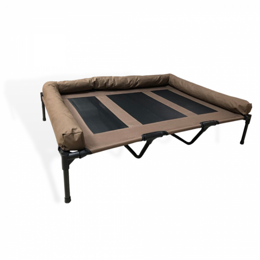 Hondenstretcher Lounge XXL - Bruin met Bumperrand - 122 x 91 CM