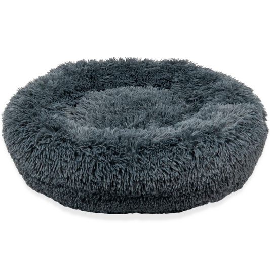 Supersoft Fluffy Donut - Antraciet - Made in Europe 50 cm