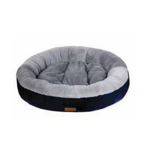 Comfort Donut - Supersoft Hondenmand - Blauw Grijs 130 x 95 x 22 cm