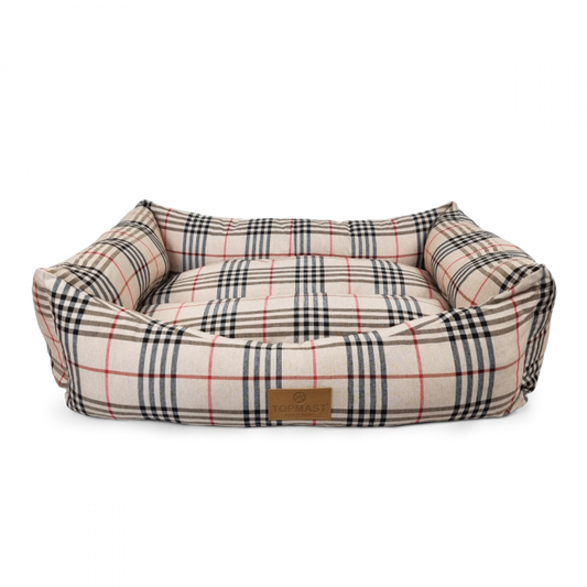 Dänish Hondenmand - Tartan Beige 110x 70 x 12 cm