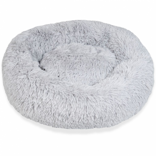 Supersoft Fluffy Donut - Grijs - Made in Europe 50 cm